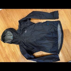 Rab women's black rain coat, size M -- Great lightweight raincoat